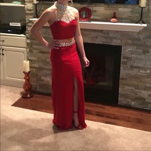 Red Dress by Windsor. Two piece.